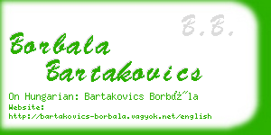 borbala bartakovics business card